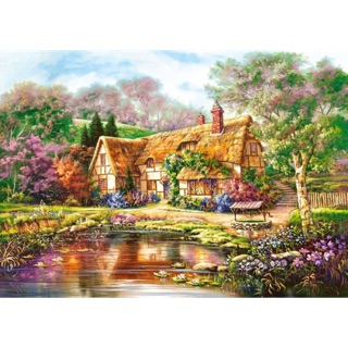 Tranh ghép hình Castorland 3000 mảnh "Twilight at Woodgreen Pond"