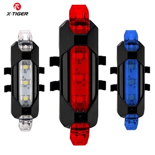 X-TIGER Đèn LED ở đuôi xe đạp Đèn cảnh báo lái xe ban đêm Đèn chiếu sáng xe đạp có thể sạc lại USB