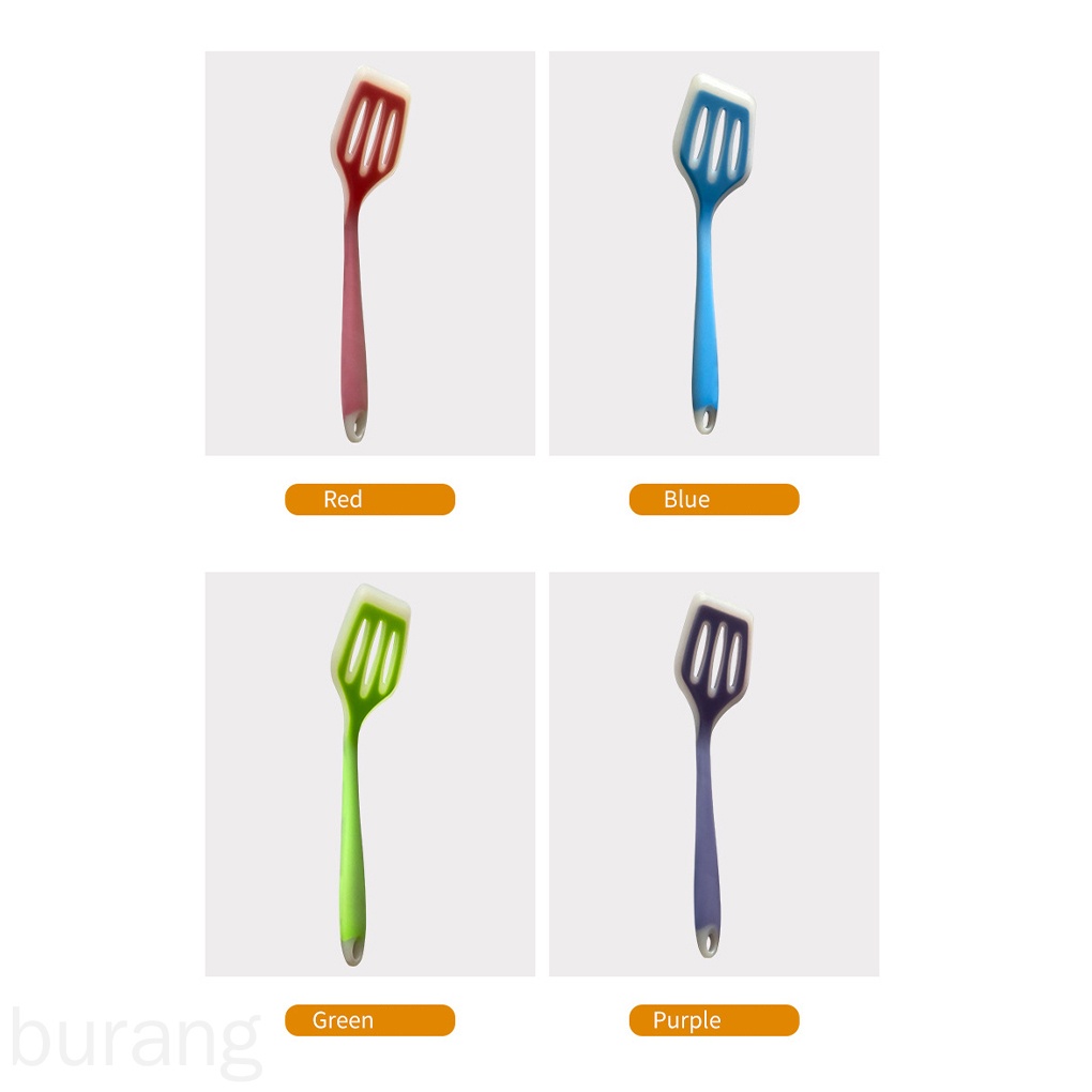 Bàn xẻng silicone chà lật làm thức ăn chống dính tiện dụng