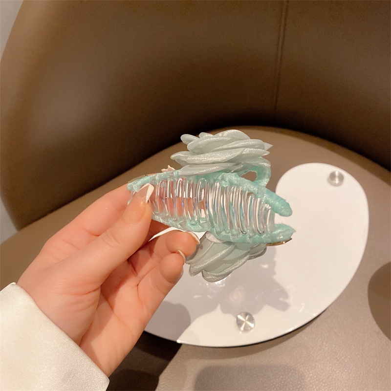 Kẹp Tóc Hình Hoa Đính Ngọc Trai Và Đá Xinh Xắn Cho Nữ