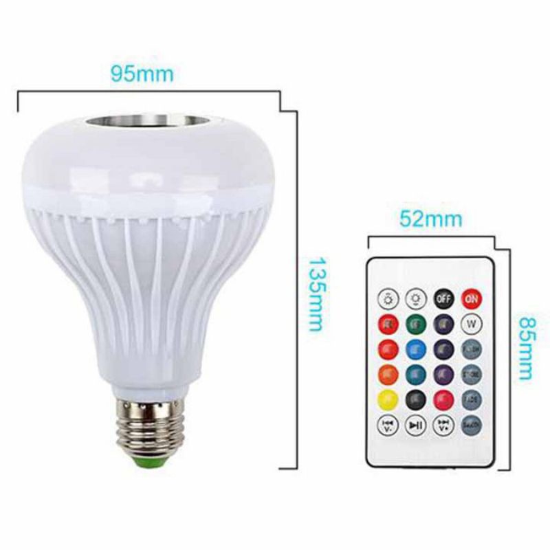 Loa Bluetooth kiêm bóng đèn Led siêu sáng đổi màu điều khiển từ xa