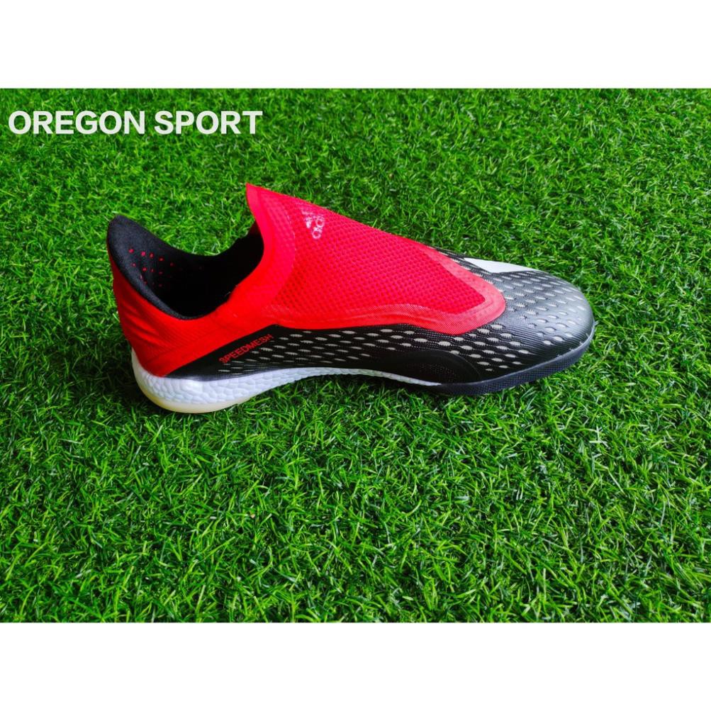 HOT SẴN Giày bóng đá không dây Adidas X18+ TF (Đen đỏ) ༗ new