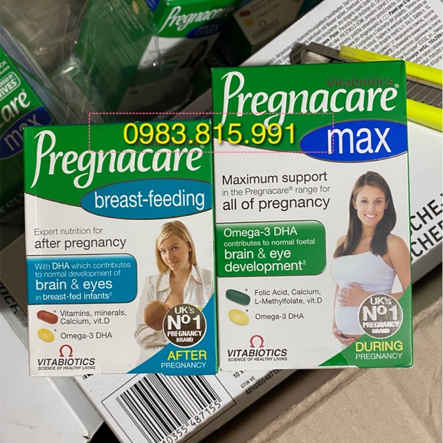 Pregnacare Bầu Pregnacare Bú hàng UK