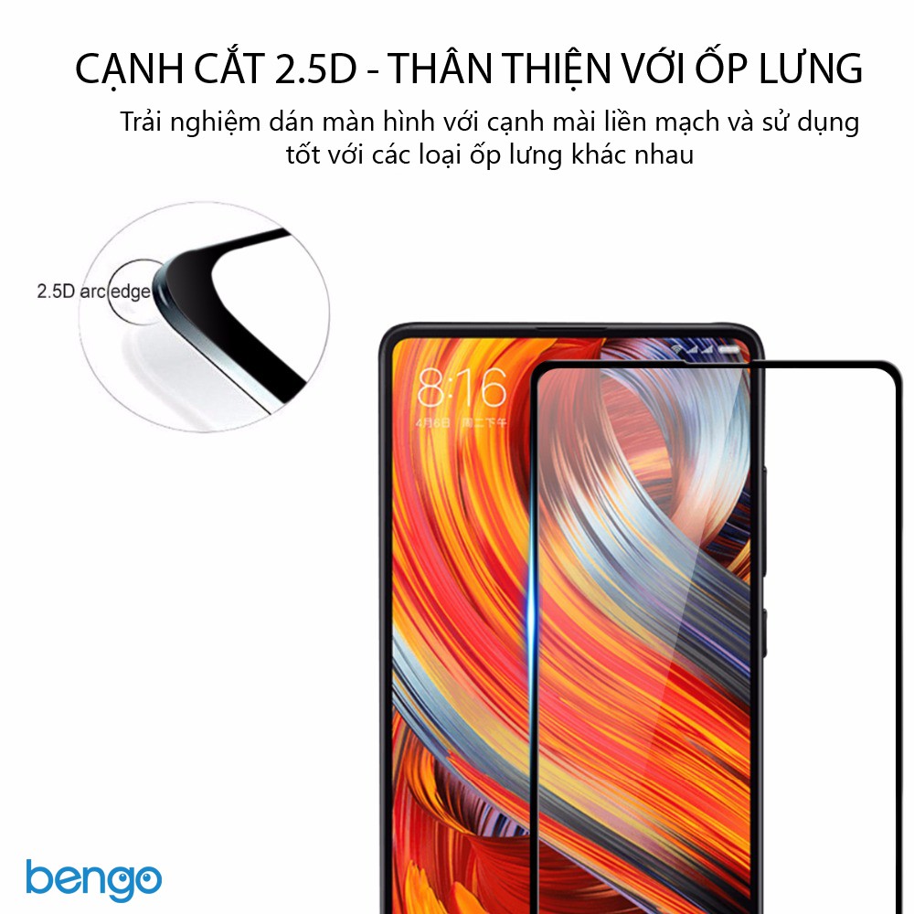 Dán cường lực Xiaomi Mi Mix 2/2s full keo và từ tính