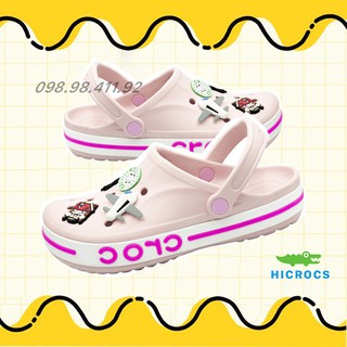 dép cross💖FREESHIP💖dép cross quai ngang màu hồng nhạt HICROSSFULL214