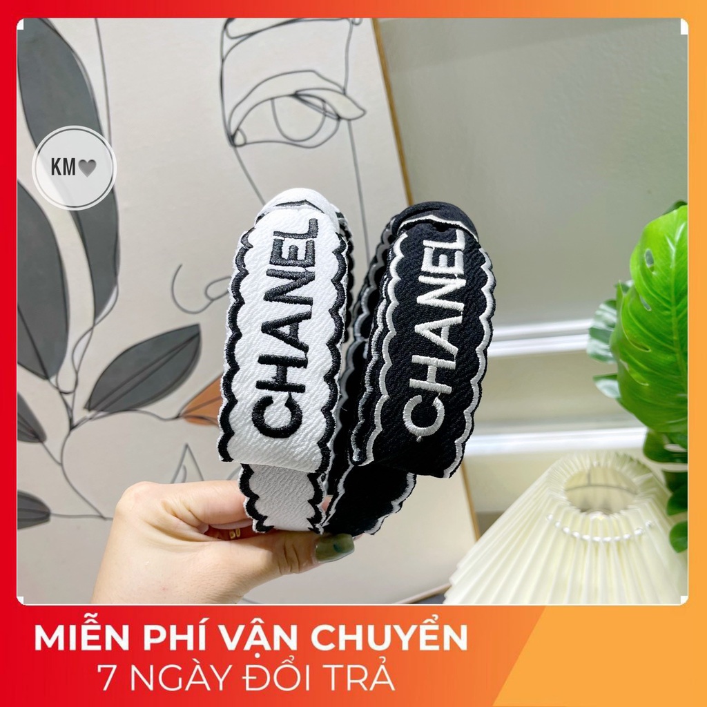 BỜM NƠ CHANEL HOTTREND - MẪU MỚI CỰC NỔI - SẴN 2 MÀU ĐEN - TRẮNG Y HÌNH