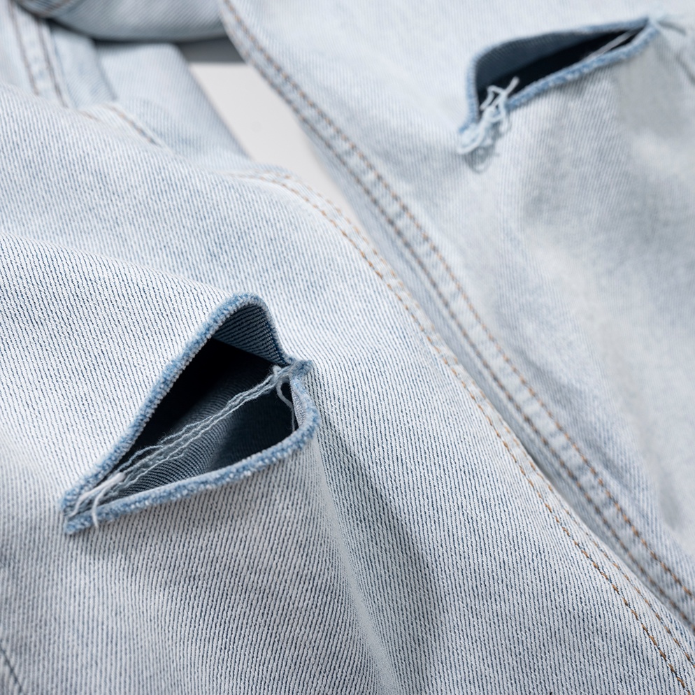 Quần jean dài nam cao cấp xanh rách MRC 0194-SN chất cotton cao cấp, form ôm vừa vặn, tôn dáng, trẻ trung - CUONG STORE