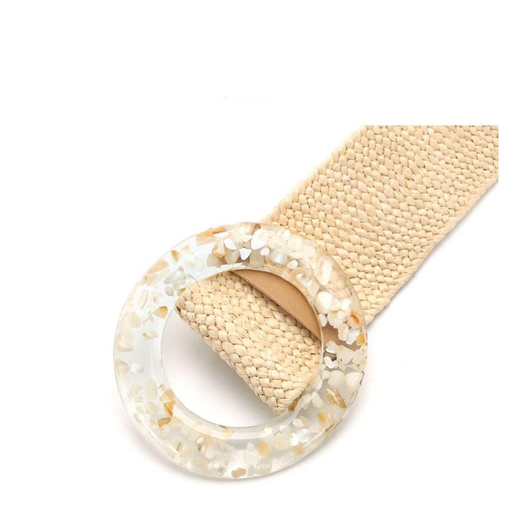 Dây Thắt Lưng Sợi Rơm Phong Cách Bohemia Mùa Hè Cho Nữ WMES15H