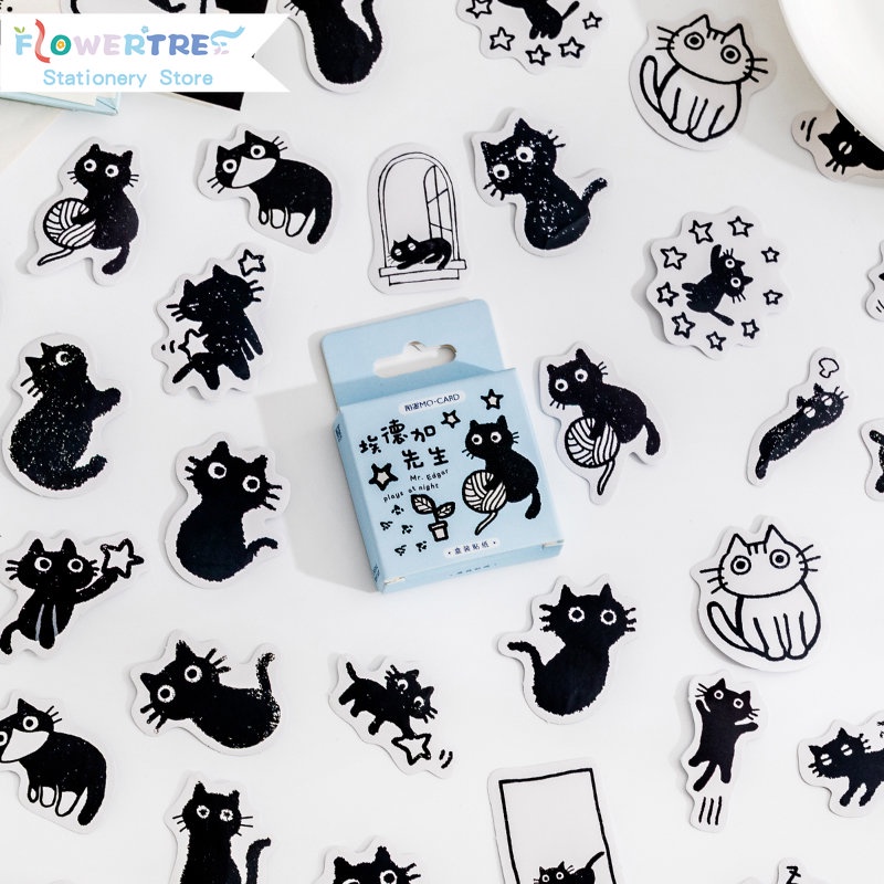 Bộ 45 Sticker Mr Edgar Dán Trang Trí Sổ Tay