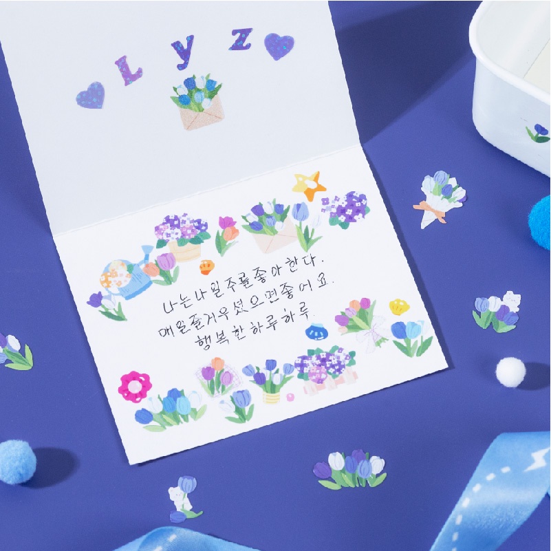 Goo Miếng Dán Trang Trí Hình Hoa Hoạt Hình 8 Kiểu