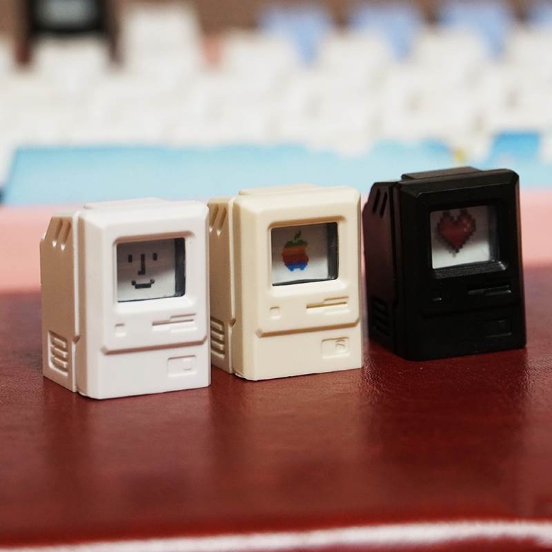 Macintosh Keycaps Cá nhân hóa Keycaps Retro Dễ thương Keycaps Truyền ánh sáng Keycaps Biểu tượng cảm xúc có thể thay thế