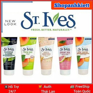 Sữa Rửa Mặt ST.Ives Mỹ 170ml ( tẩy tế bào chết ) + tặng cây son dưỡng bơ