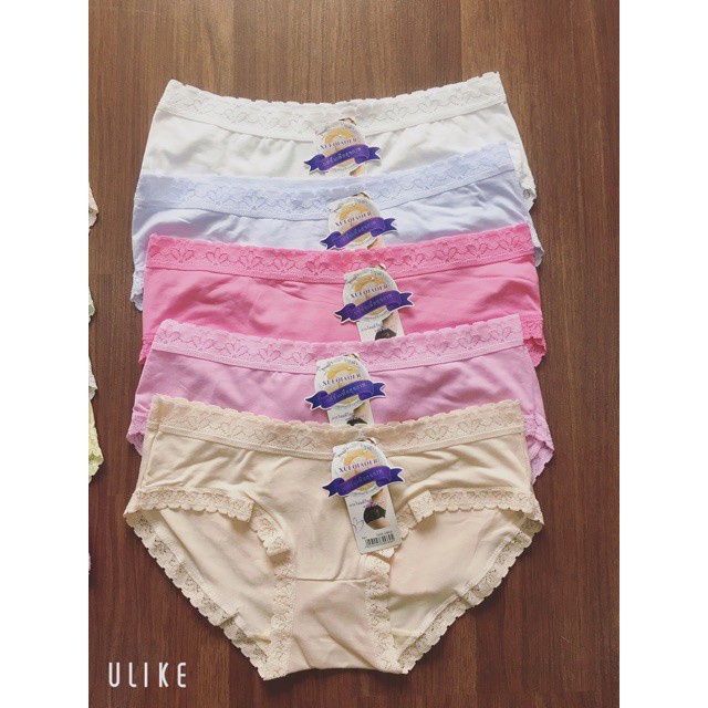Quần Lót Nữ Kháng Khuẩn Cotton Viền Ren Mềm Mại - 819