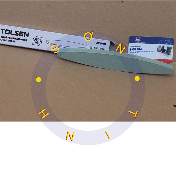 ĐÁ MÀI DAO 230mm TOLSEN 32048 SHARPENING STONES, OVAL SHAPE