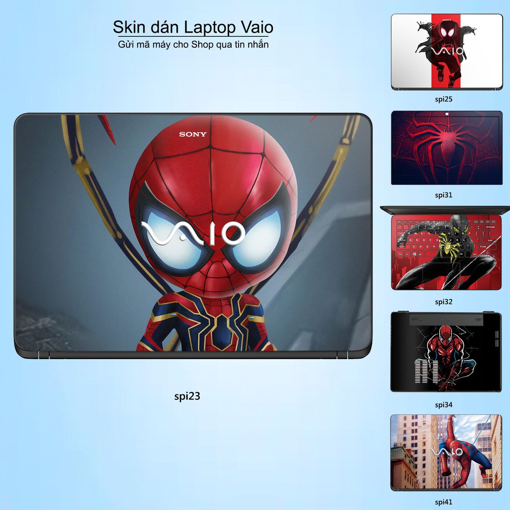 Skin dán Laptop Sony Vaio in hình người nhện Spiderman _nhiều mẫu 2 (inbox mã máy cho Shop)