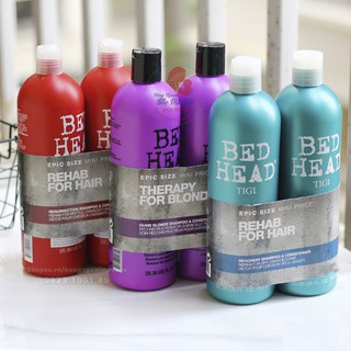 Cặp dầu gội xả tigi bed head 750ml