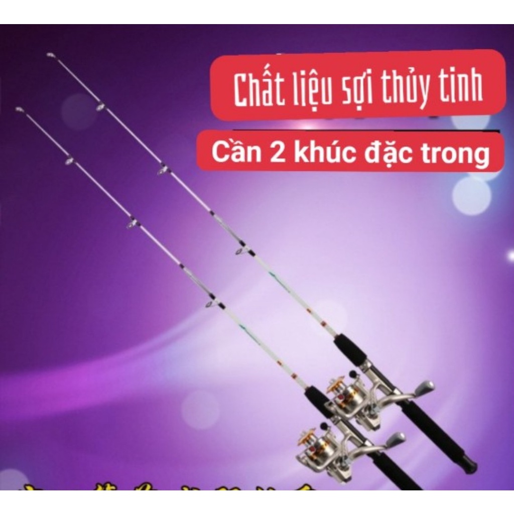 Cần Câu Cá 2 Khúc Đặc Trong Suốt Siêu Bạo Lực