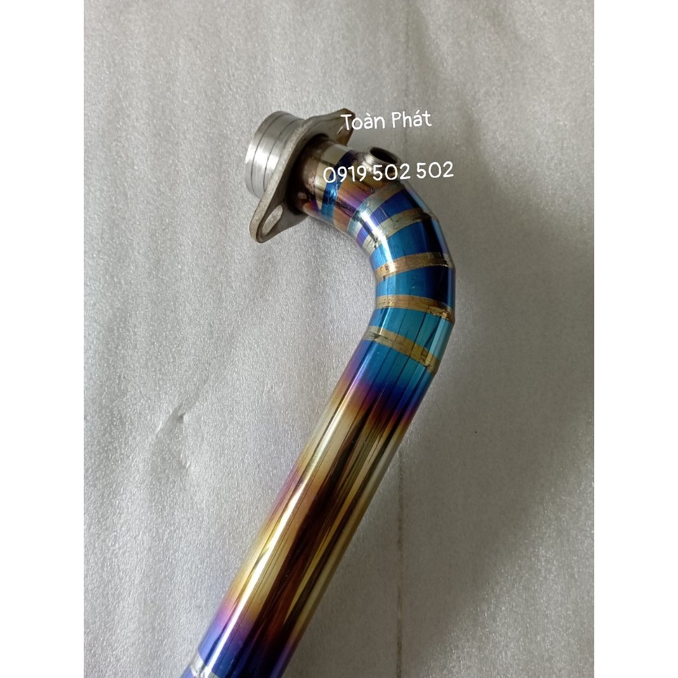 CỔ PÔ TITAN LUÔN ADAPTER - CỔ PÔ INOX MÀU TITAN SATRIA FI - CỔ PÔ MÀU RAIDER FI - CỔ PÔ 2 KHÚC - CHÍNH HÃNG INDONESIA
