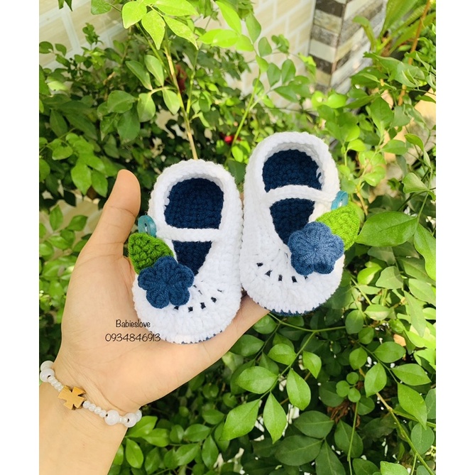 Giày len búp bê cho bé gái