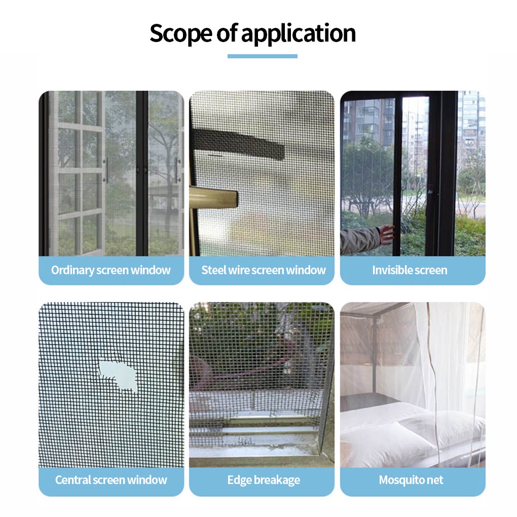 [CHOO] Window Screen Repair Patch Living Room Bedroom Balcony Window Door Mesh Screen Hole Repair Tool