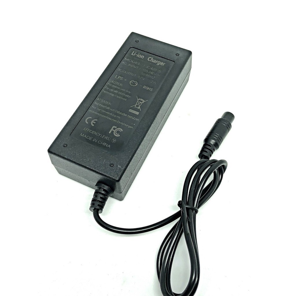Sạc Xe Điện Cân Bằng 2 Bánh 42V Giắc tròn 3 chấu , đèn báo đầy