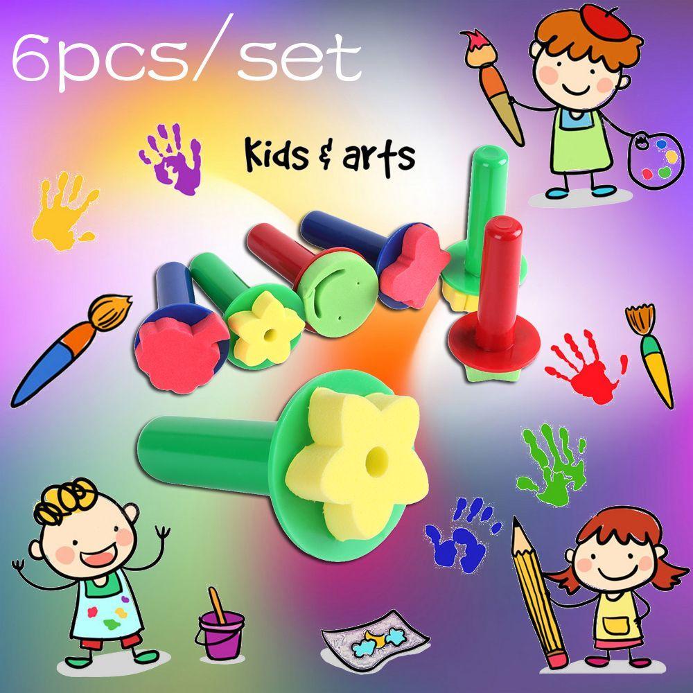 PISTA Set 6 Cọ Vẽ Bằng Bọt Biển EVA DIY