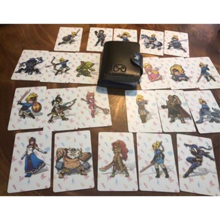 Thẻ trò chơi Game Amiibo Zelda 25 card tặng kèm ví da