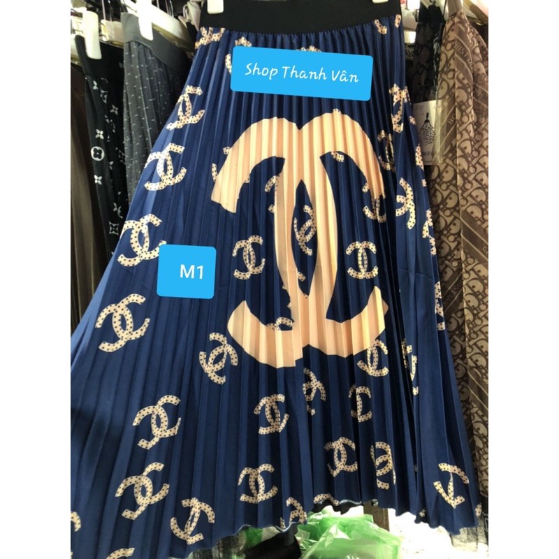 Chân váy xoè dáng dài xếp ly họa tiết đẹp TVCN | BigBuy360 - bigbuy360.vn