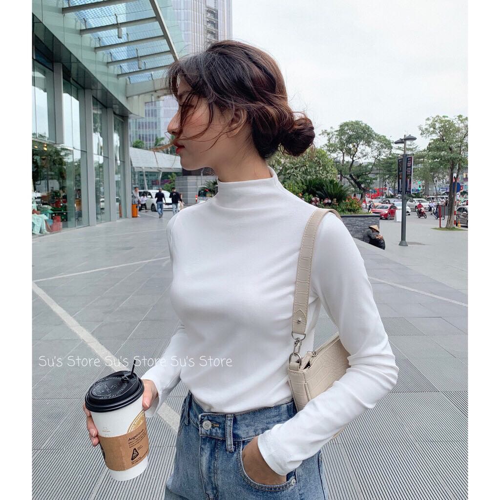 Áo giữ nhiệt cổ leo (có loại lót bông) A1106 và A2074 SUSTORE