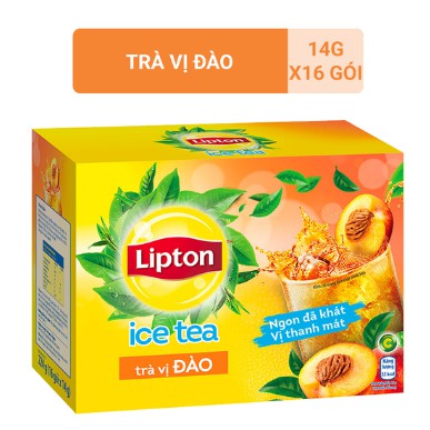 ✅ [ CHẤT LƯỢNG ]  Trà Lipton Ice Tea Hòa Tan Vị Đào (Hộp 16 Gói X 14 G) ✔