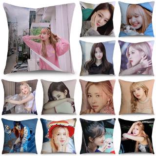 Vỏ gối vuông in hình Blackpink cao cấp