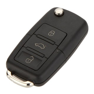 3 Button Replacement Keyless Entry Remote Car Flip Key Shell Fob Case for Jetta Beetle