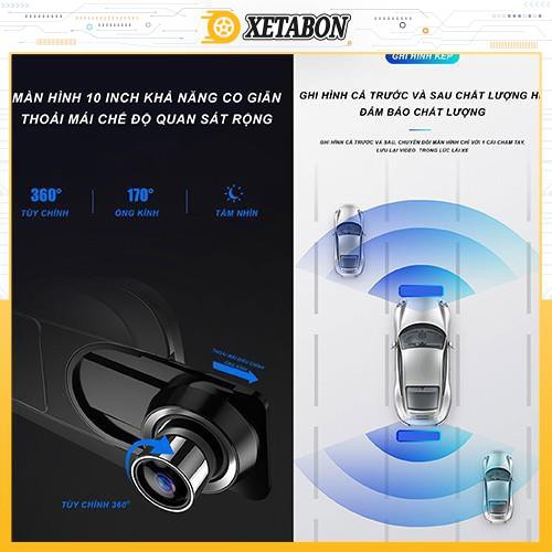 Camera Hành Trình Tràn viền X10 Xetabon - Full HD 2 cam trước sau Hỗ Trợ Quay Đêm Cực Nét - 1 Đổi 1 Trong 12 Tháng