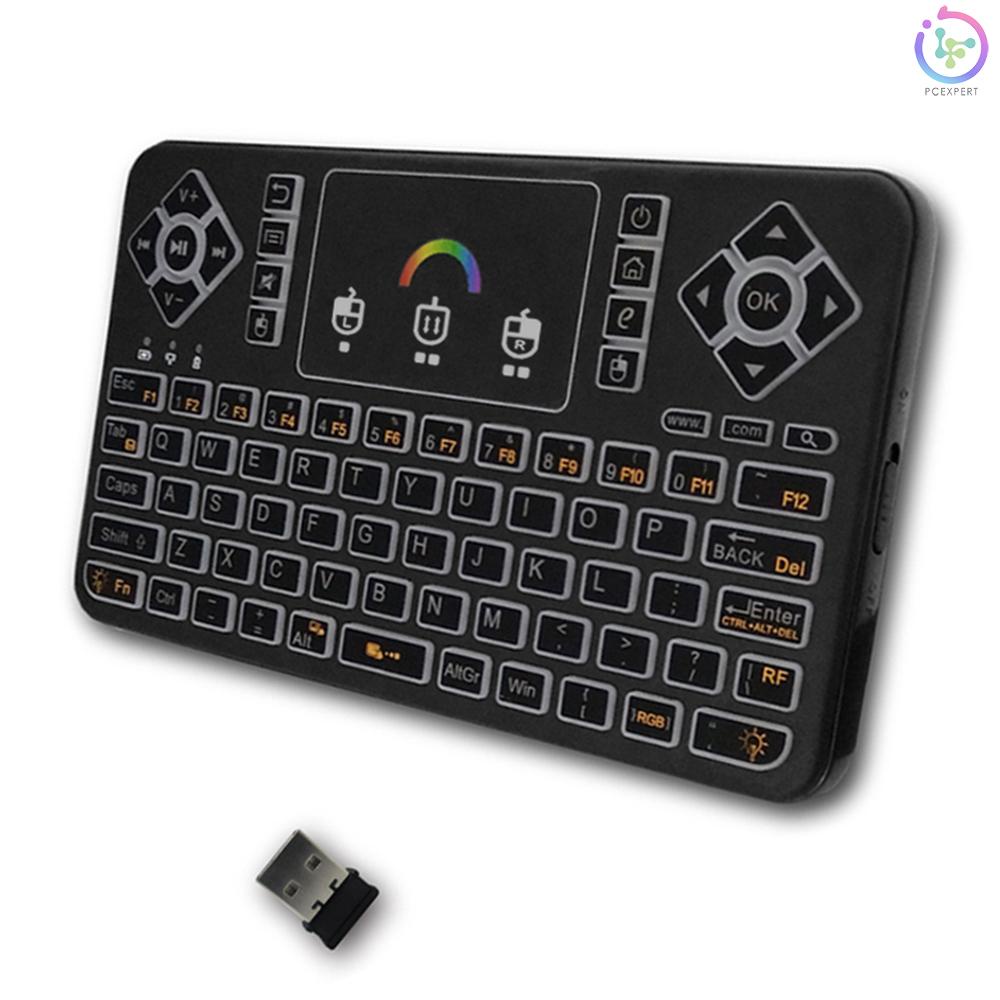 Bộ Bàn Phím Và Chuột Không Dây Q9 2.4G RF Điều Khiển Từ Xa Có Đèn LED Nhiều Màu Cho Android TV BOX Smart TV HTPC Tablet PC Smartphone