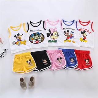 Bộ Ba Lỗ Mickey Trẻ Em 7-18kg Cute Đáng Yêu