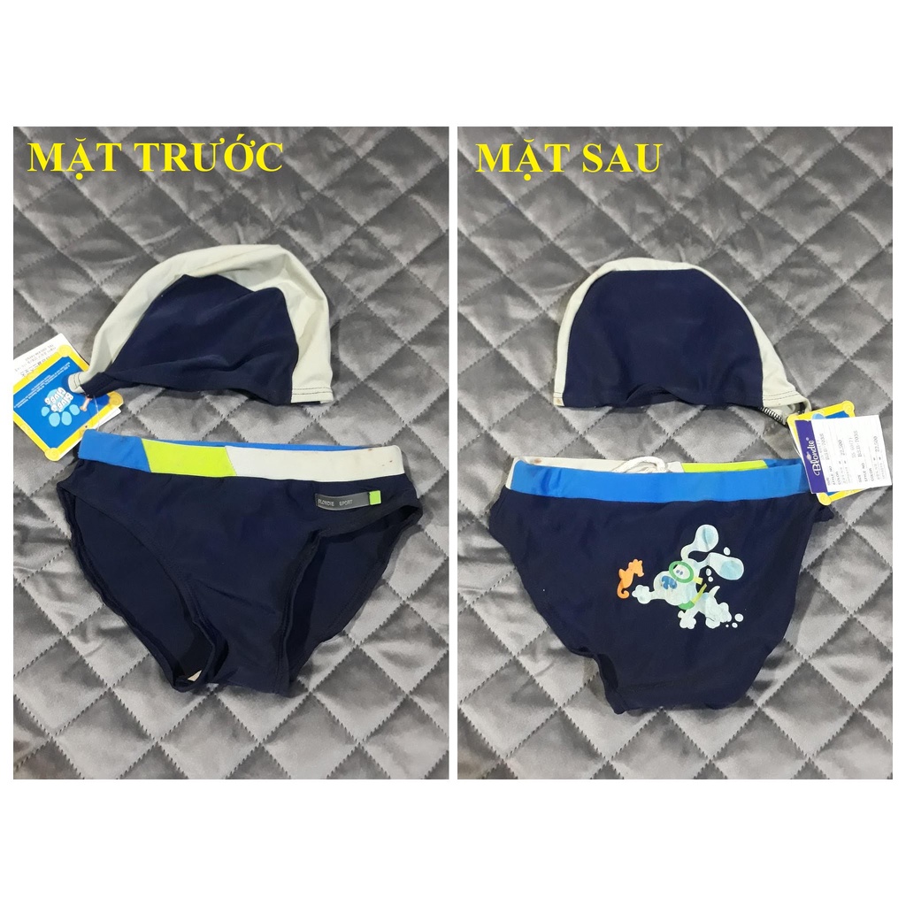 SET QUẦN BƠI KÈM NÓN BÉ TRAI