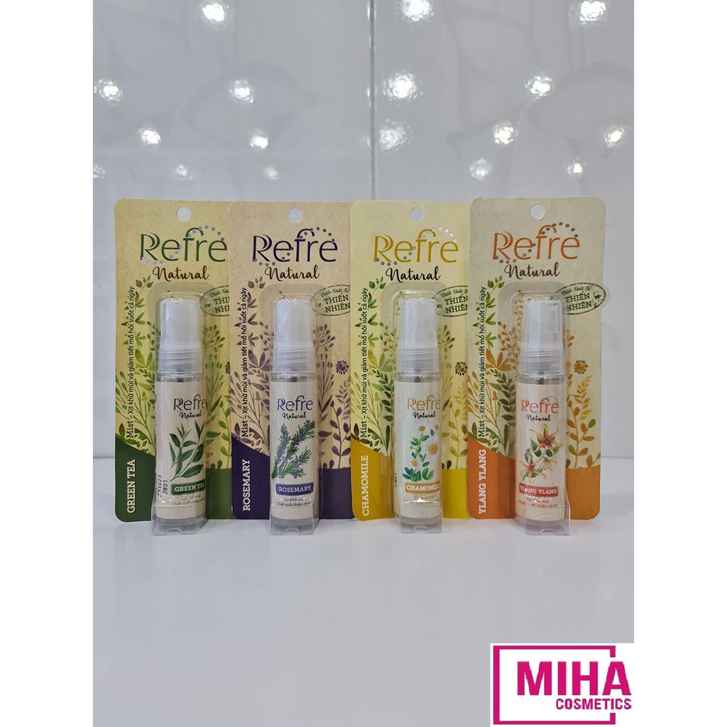 Xịt Thơm Khử Mùi Ngăn Tiết Mồ Hôi Refre Natural 30ml