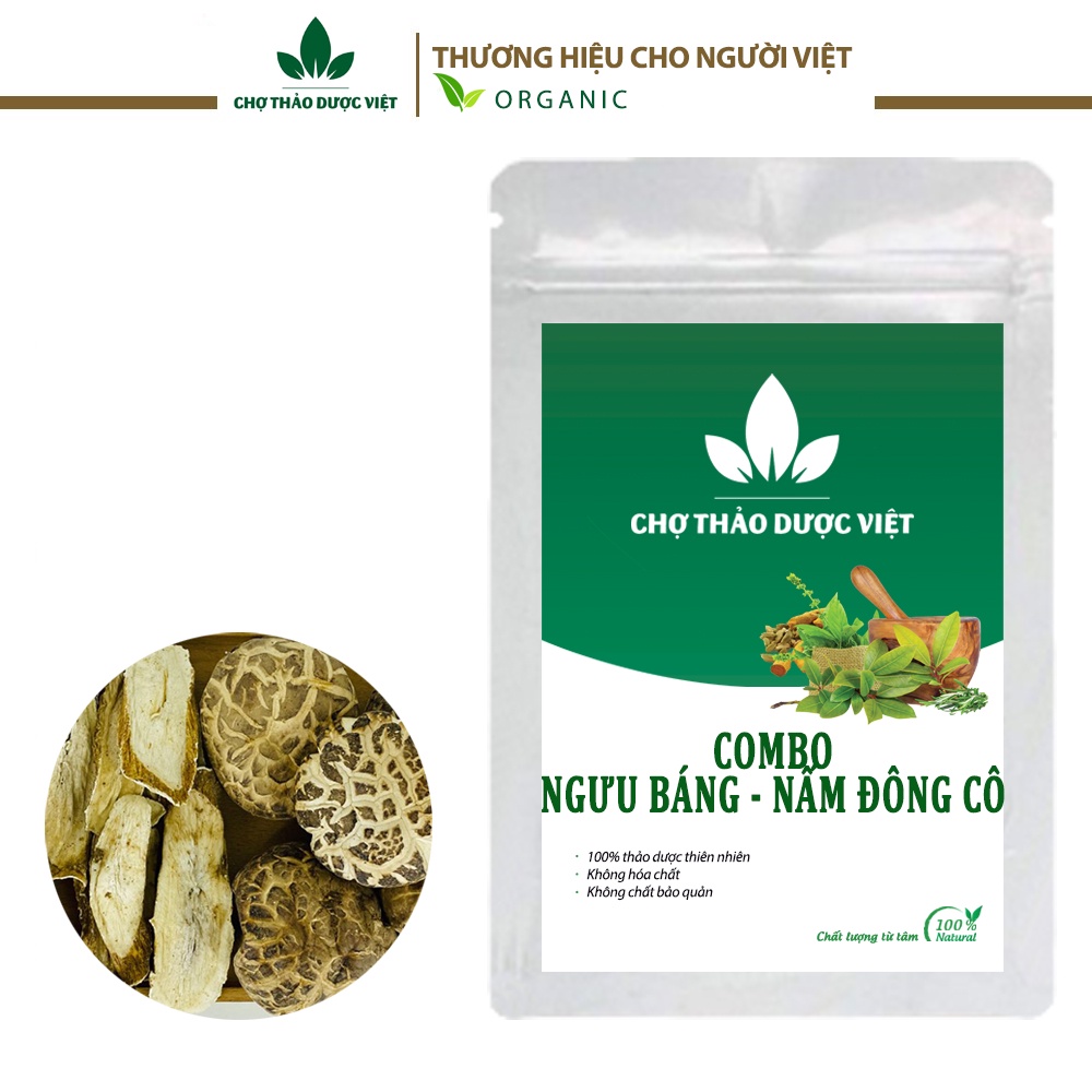 Combo ngưu báng, nấm đông nguyên liệu nấu canh dưỡng sinh cô bồi bổ sức khỏe - Chợ Thảo Dược Việt