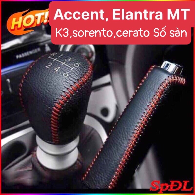 Bọc cần số accent số sàn, elantra MT, bọc cần số cerato,k3,sorento số sàn da bò mẫu mới nhất 2022