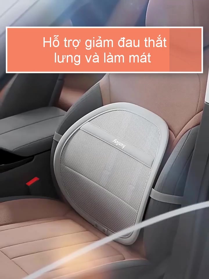 Tựa lưng ô tô Anjuny làm mát thoáng khí,Tựa lưng oto giúp giảm đau nhức vùng thắt lưng khi lái xe và ngồi lâu, | BigBuy360 - bigbuy360.vn