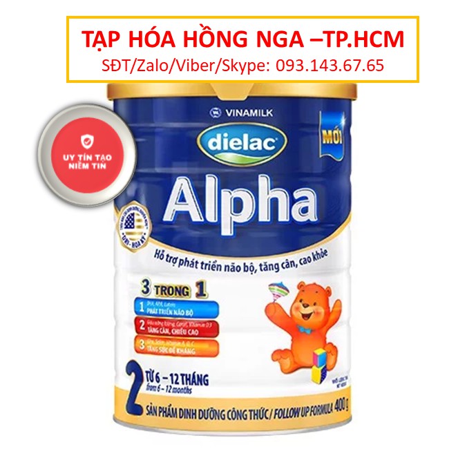 [ Giá Hủy Diệt ] Sữa bột Dielac Alpha 2 lon 900g