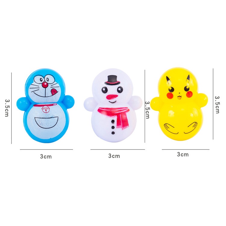 Lật Đật Mini Hình Hoạt Hình Xinh Xắn Cho Bé