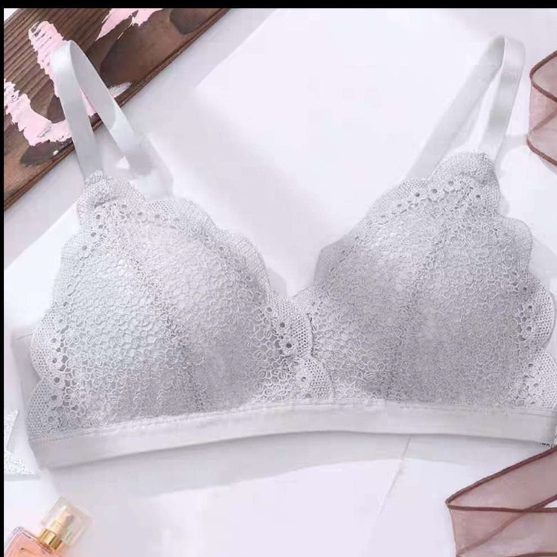 Áo Lót Ren Siêu Mỏng Nâng Ngực Không Gọng Quyến Rũ Cho Nữ