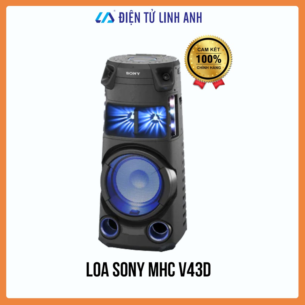 [Mã SKAMPUSHA8 giảm 8% đơn 300K] Loa karaoke SONY MHC-V43D Chính Hãng bảo hành 12 tháng sony trên toàn quốc