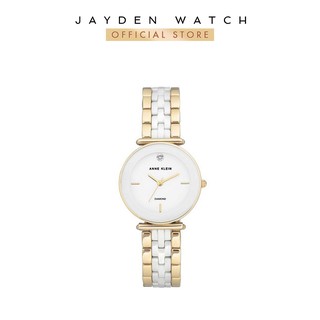 Đồng hồ Nữ Anne Klein 3158WTGB Gold-Tone and White Ceramic 30mm
