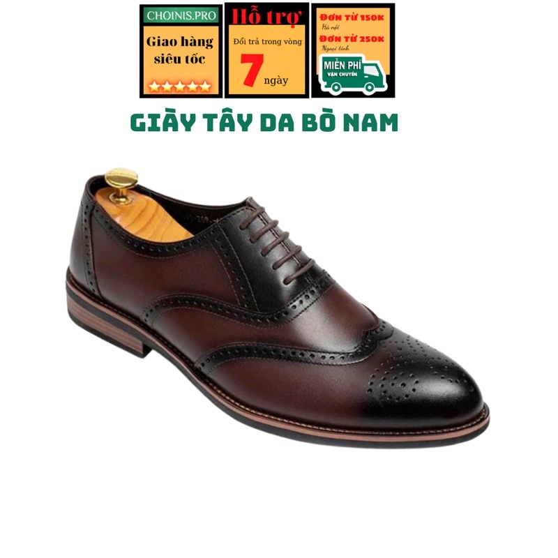 Giày tây da bò nhập khẩu cao cấp CHOINIS