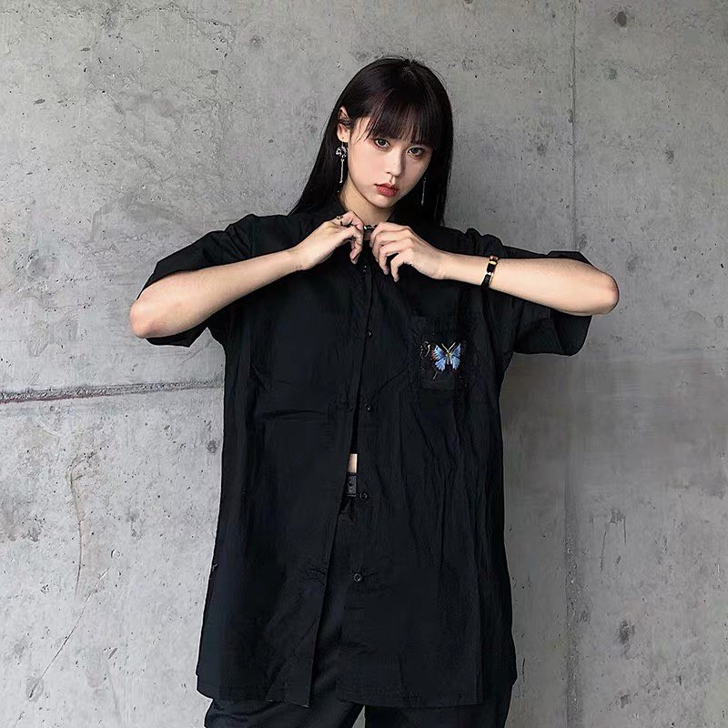 Sơ mi bướm xanh