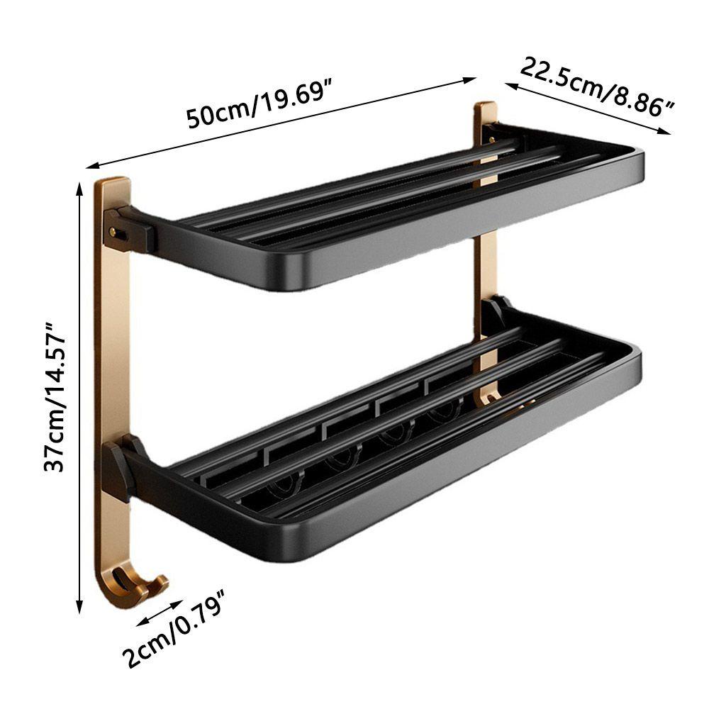 KUNHEV Giá Đỡ Khăn Tắm / Dầu Gội 2 Tầng Mẫu Mới Tiện Lợi Dễ Sử
