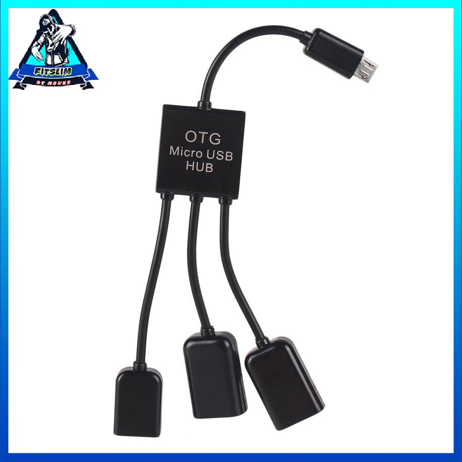 Bộ chia cổng kết nối OTG Micro USB Bộ chia dây cáp sạc dây dữ liệu [8/3]
