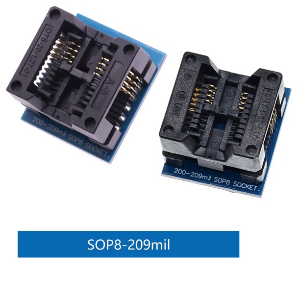 Bộ điều hợp SOP8 200 209 mil phù hợp cho lập trình EZP2010 EZP2013 CH341A TL866CS TL866A